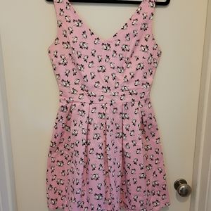The cutest pink French bulldog dress!